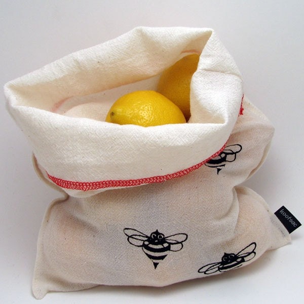 Reusable cotton produce bag - The Bee Bag