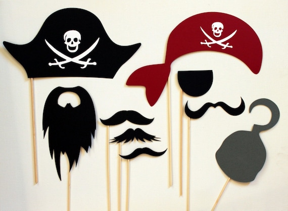 Pirate Photo Booth Prop Kit