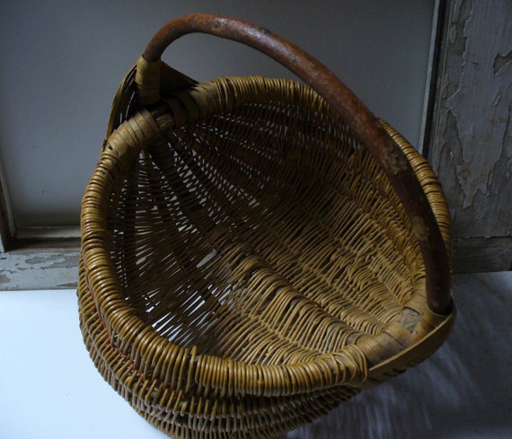 Antique Woven Egg Basket